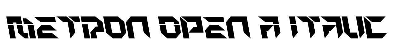 Metron Open A Italic